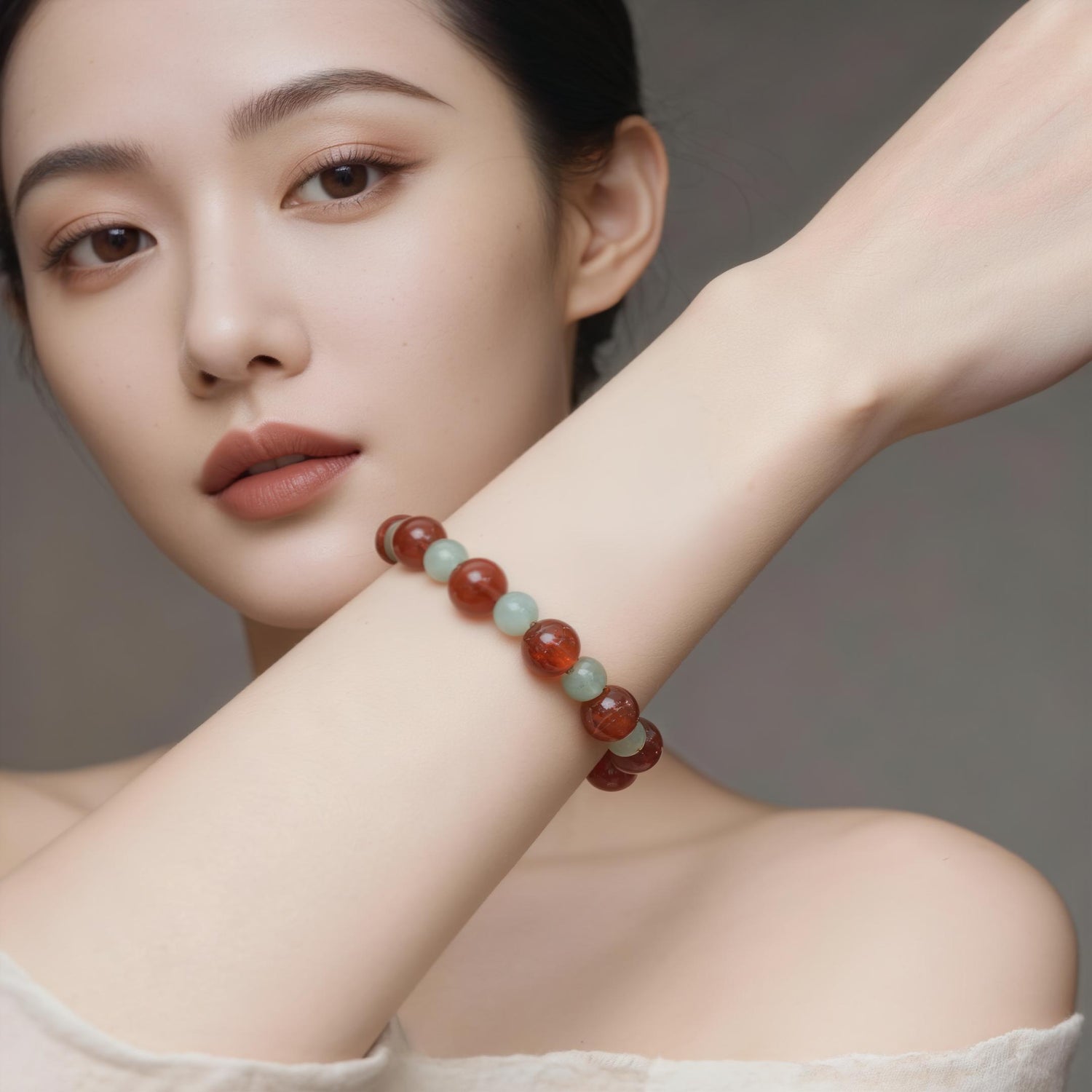 Dual-Energy Elegance Bracelet for Passion & Serenity