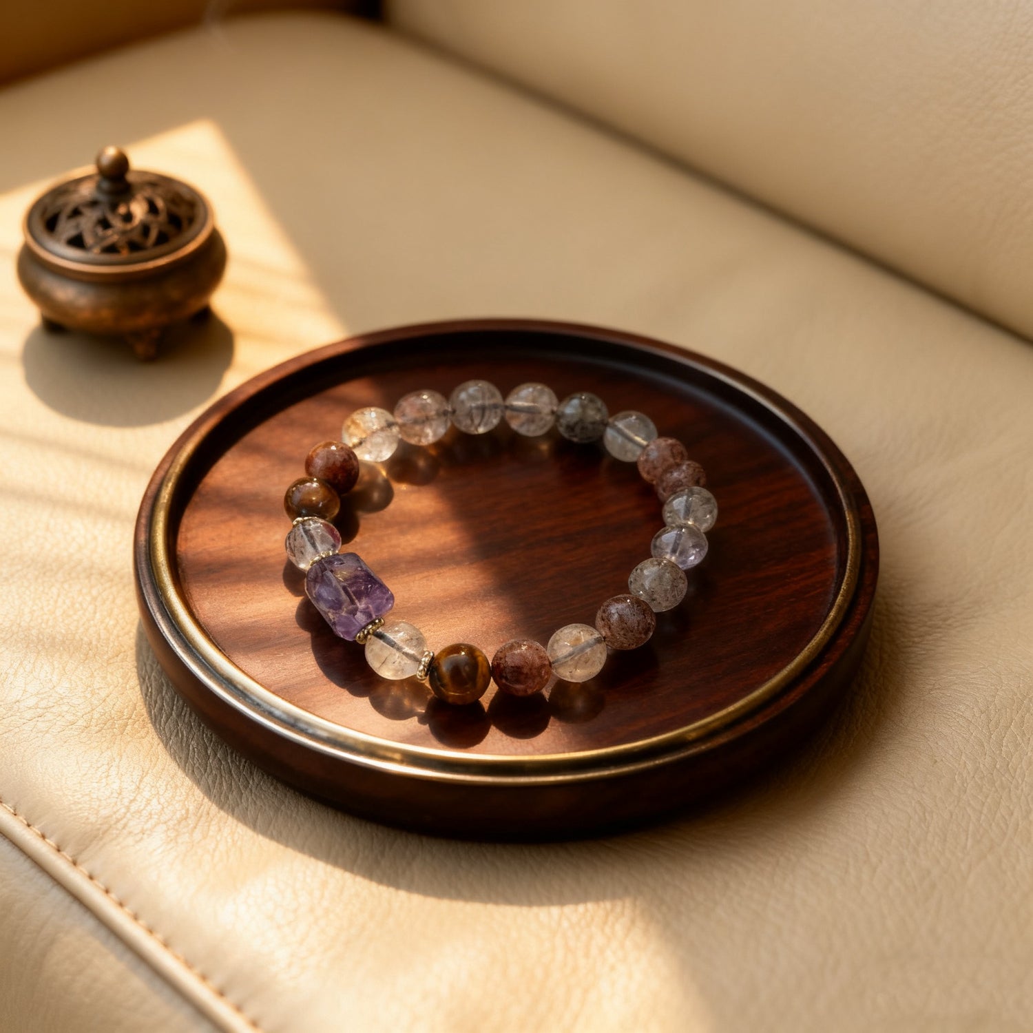 Multidimensional Energy for Intuition: Super Seven Crystal Bracelet