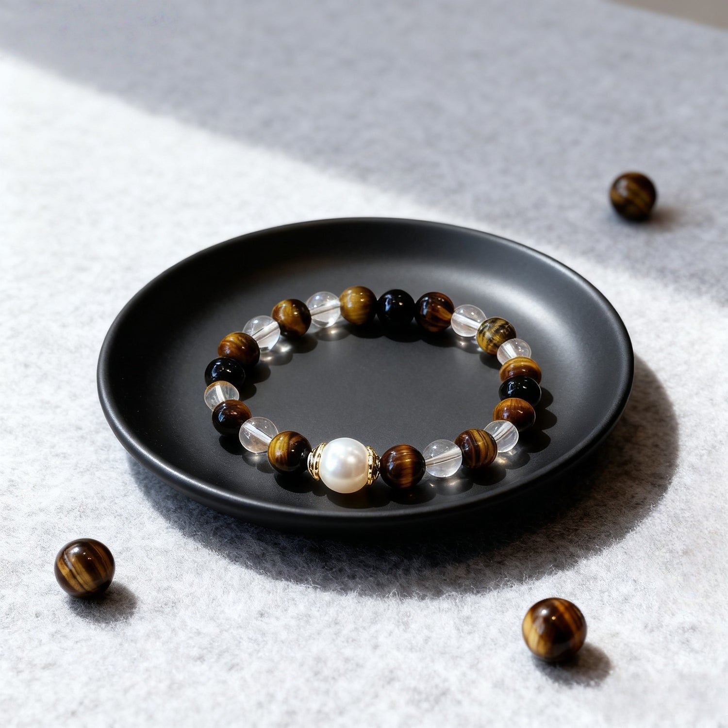 Shielded Strength, Graceful Aura: Multi-Gemstone Bracelet