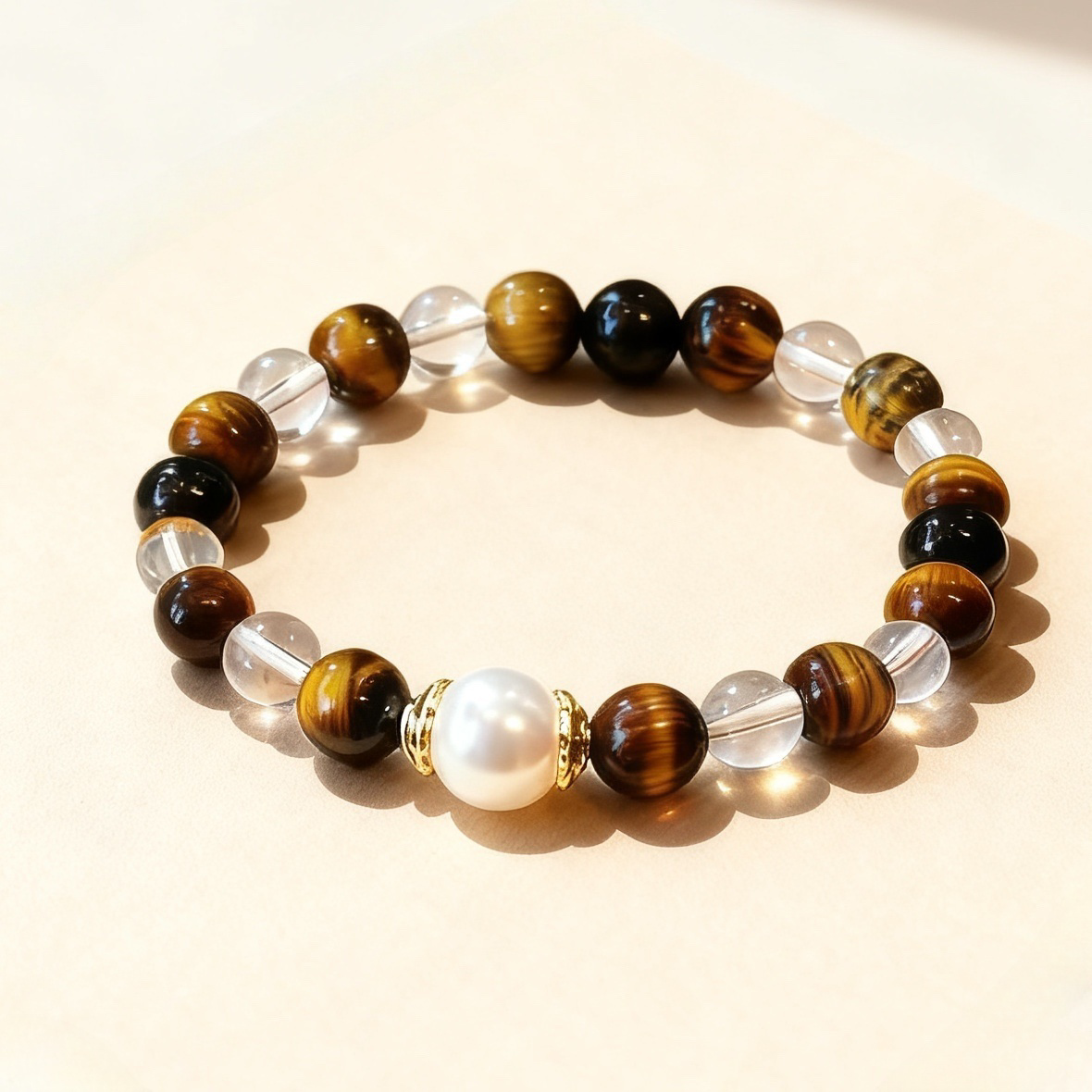 Shielded Strength, Graceful Aura: Multi-Gemstone Bracelet