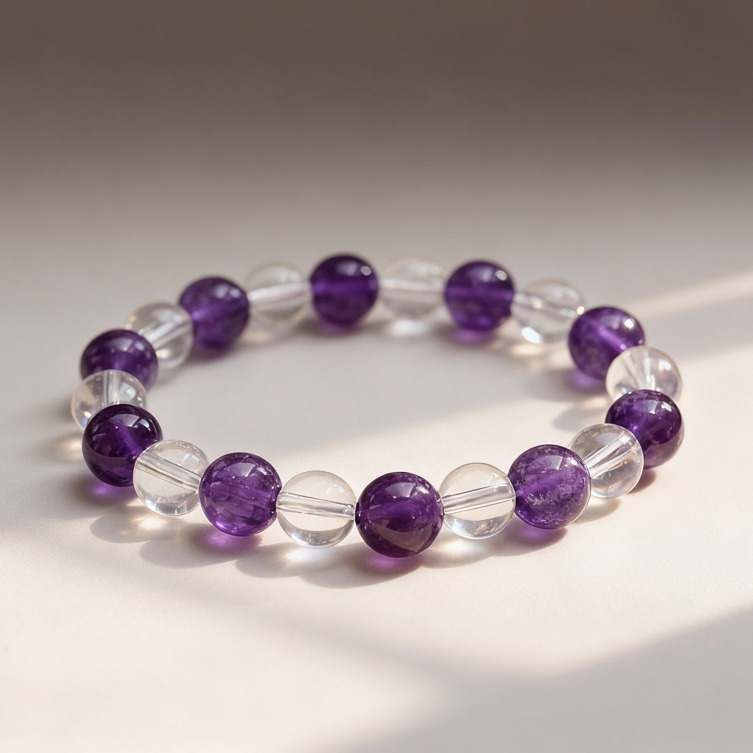 The Violet-White Twinlight Bracelet: For Illuminated Insight & Amplified Clarity