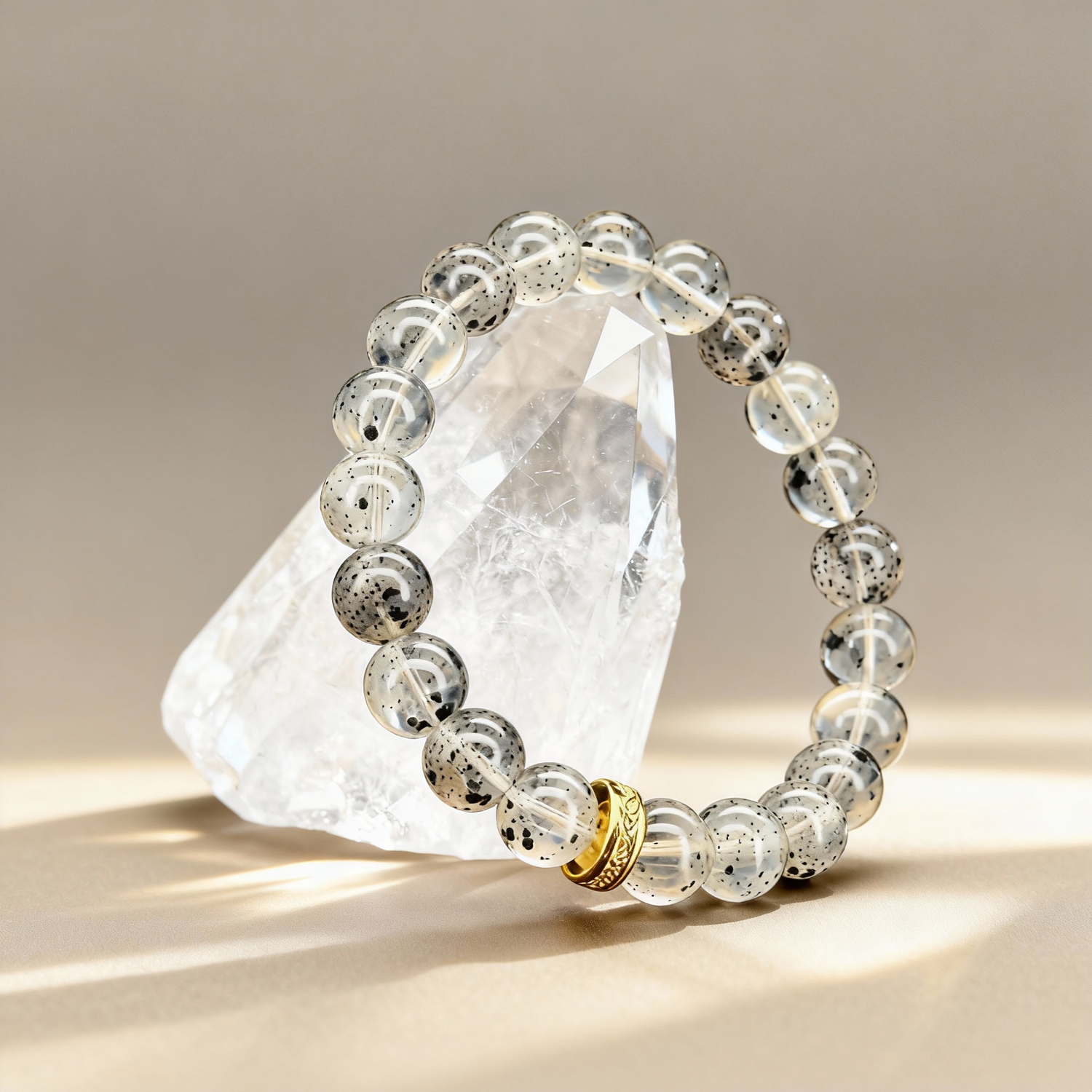 Herkimer Diamond Bracelet for Mental Clarity & Intuition
